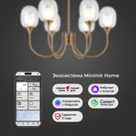 Умный потолочный светильник 70217/6 латунь