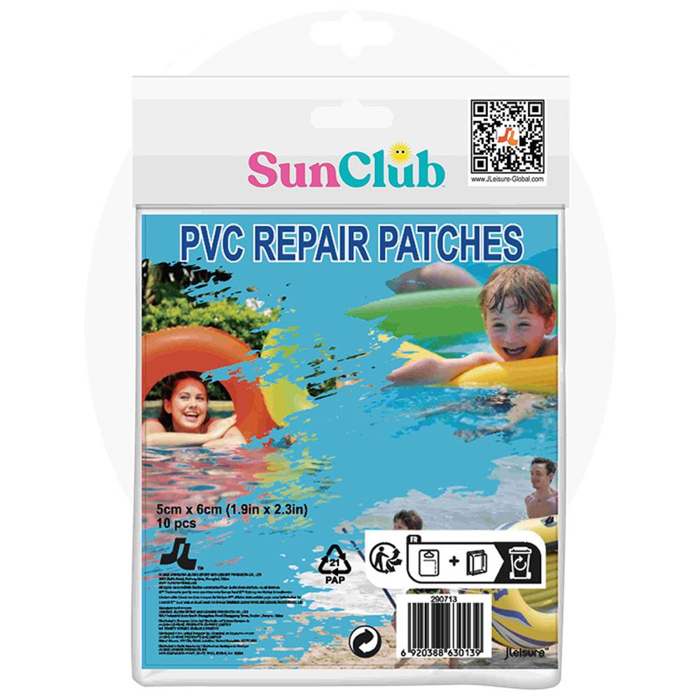 Заплатки ремонтные из ПВХ 5*6 см 10 шт 290713 Sunclub