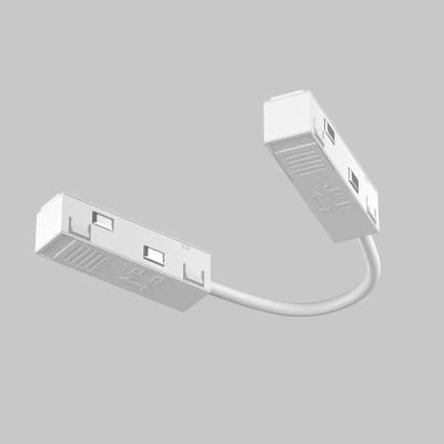Коннектор питания угловой гибкий 15см Exility белый, TRA034CPC-42W-15-1. TM Maytoni