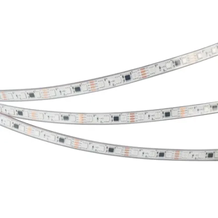 Лента герметичная SPI-PS-B60-12mm 12V RGB-PX3-BPT (12 W/m, IP67, 5060, 5m) (Arlight, бегущий огонь)