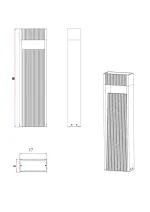 Ландшафтный светильник Arte Lamp ARNEB A2148PA-1BK, 1хLED