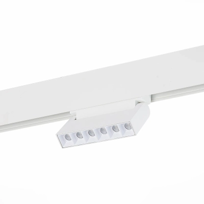 ST364.536.06 Магнитный трековый светильник белый LED 1*6W 3000K 532Lm Ra>80 36° IP20 L120xW22xH108 48V
