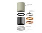 Корпус светильника накладной для насадок D70mm C7722 SWH белый песок D95*H100mm MR16 GU5.3