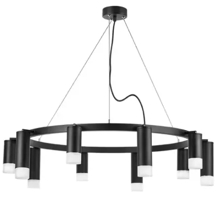 LR0203758751 Люстра RULLO 10х50W GU10 ЧЕРНЫЙ (571020+214437-5+214487-5+202431-10)