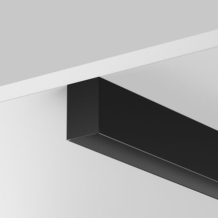 Алюминиевый профиль накладной-подвесной 35x51 (Черный, 2 м), ALM-3551-B-2M 633011