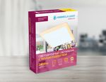 Встраиваемый cветодиодный светильник с подсветкой DCR337 24W+6W 6400K/3000K 85-265V 230*230*32 (A210*210)