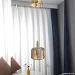 Светильник подвесной Crystal Lux BOX SP1 GOLD/AMBER 1272/201