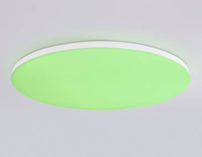 Потолочный светодиодный светильник с Wi-Fi Яндекс Алисой/Tuya/Smart Home/Alexa  FZ2003 WH белый IP54 30W 3000K-6500K+RGB D450*60 (ПДУ ИК