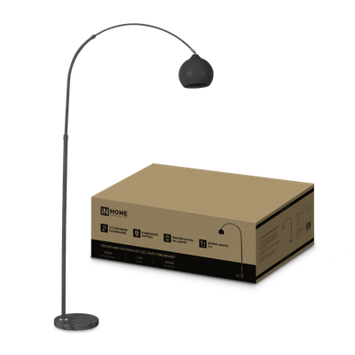 Светильник ТНО 05Ч 60Вт E27 230В торшер напольн. под лампу на основании черн. IN HOME 4690612049199