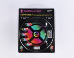 Комплект светодиодной ленты RGB 5m GS2502 5050 60Led/ 14.4W m/ 12V IP65 RGB/ 5000*10*2.87mm/ кратность резки 50mm (4 конт.) (адаптер, вилка, контроллер, пульт в комплекте)