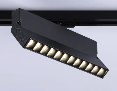 Светильник светодиодный трековый GL6817 BK черный LED 12W 3000K 24° 230*22*87
