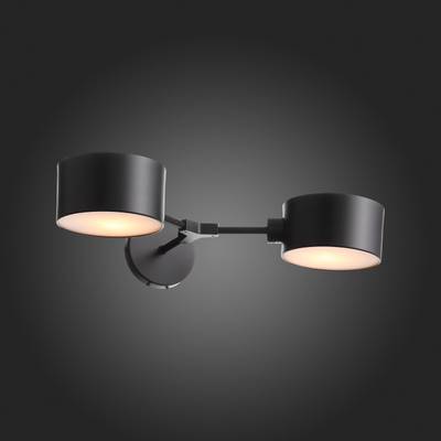 SLE183401-02 Светильник настенный Черный/Черный E14 2*60W