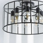 798287 Люстра GENNI 8х40W E27 ЧЕРНЫЙ МАТОВЫЙ/ПРОЗРАЧНЫЙ Lightstar