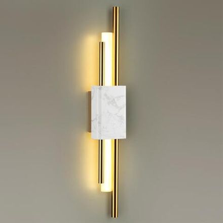 4359/10WL MIDCENT ODL23 221 белый мрамор/золотистый металл Настенный светильник IP20 LED 10W 655Лм 3000K MARMI