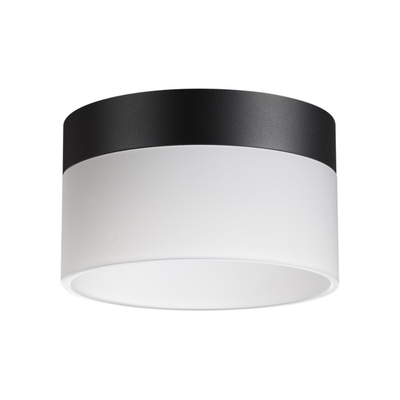 359446 OVER NT24 390 черный Светильник накладной светодиодный IP20 LED 18W 220-240V 4000K 1170Лм AURA