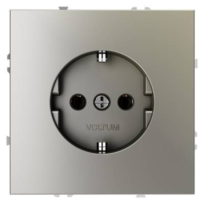 VLS040104 Розетка встраиваемая VOLTUM S70 с заземлением 16А, (шелк) (ТМ Maytoni)