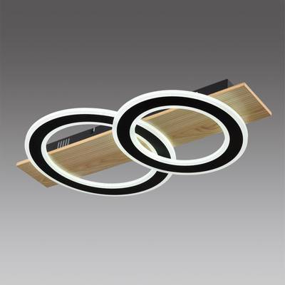 8023/80CL LEDIO LN24 черный/дерево, металл/МДФ Потолочный светильник 3000-6500К LED 80W 220V  PINE