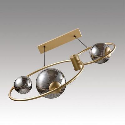 8036/3 MODERNI LN25 115 шампань/дымчатый, металл/стекло Подвесной светильник G9 3*35W 220V ORNATO