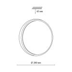 7628/AL PALE SN 170 Светильник пластик/белый/беленый под дерево LED 18Вт 4000К D280 IP43 LOSTA