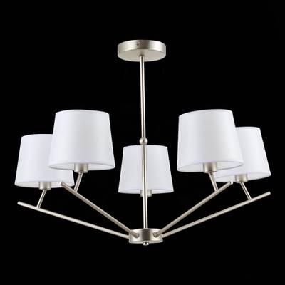 SLE300102-05 Светильник потолочный Никель/Белый E14 5*40W