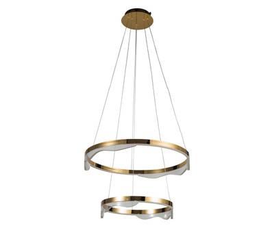 08263-60+40,36 Люстра Кастела латунь d60+40 h150 Led 60W (3000K)