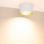 Светильник SP-BISCOTTO-R140-15W Warm3300-MIX (WH-GD, 80 deg, 230V) (Arlight, IP54 Металл, 5 лет)