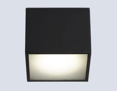 Светильник накладной TN6532 BK черный IP44 GX53 100*100*80