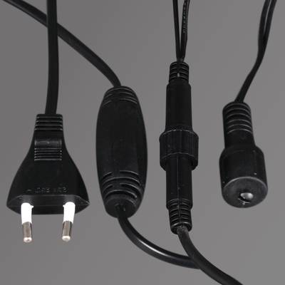 A-056AR BL/WT FLASH светодиодная гирлянда "бахрома" 5x0.6м 180LED черный провод влагозащищен.