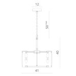 Подвесная люстра Divinare ELLIOT 7304/04 SP-6, 6хE14