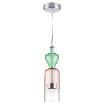 814004 Люстра BELLE LED 1х8W 400LM АЛЮМИНИЙ/МУЛЬТИКОЛОР 3000K Lightstar