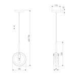 Подвесной светильник 50121/1 черный, E14х1