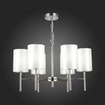 SLE107303-06 Светильник подвесной Никель/Белый E14 6*40W