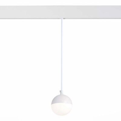 ST358.543.07 Магнитный трековый светильник подвесной белый LED 1*7W 4000K 520Lm Ra>80 120° IP20 D90xH90 48V