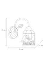 Бра Arte Lamp CINCIA A5090AP-1WG, 1хE27