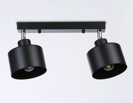 Настенно-потолочный спот в стиле лофт TR8142/2 BK черный E27*2 max 40W 340*120*180 (Уценка по качеству)