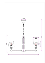 Подвесная люстра Arte Lamp BROCCA A4093LM-8AB, 8хE14