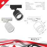 53003-9.3-001LD GX53 BK светильник точ.