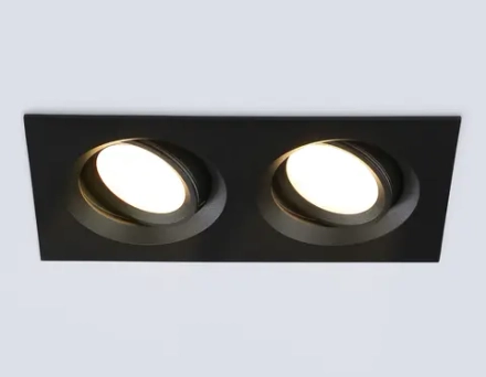 Светильник встраиваемый TN1146/2 BK черный IP44 GU5.3/2 180*95*38