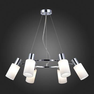 SLE1139-103-06 Люстра подвесная Хром/Белый E14 6*60W