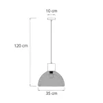 Подвесной светильник ARTE LAMP CASTELLO A7046SP-1BK, 1хE27