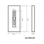 07861-3AS,02 Подвес Гутта хром w50*7 h200 Led 9W (4000k)