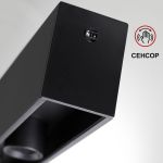 359305 OVER NT24 000 черный Светильник подвесной диммируемый со сменой цв.температуры (сенсор) IP20 LED 15W/30W 4000К/2700,4000,6000K 220-240V FERMO
