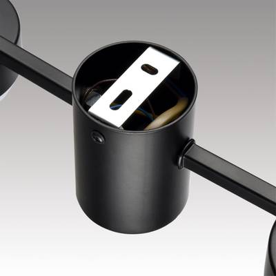 8187/6C COMFI LN25 207 черный, металл Люстра потолочная LED GX53 6*7W 220V SANATA