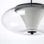 612117 Люстра PALERMO 8W LED 350LM G ЧЕРНЫЙ/ПРОЗРАЧНЫЙ 3000K Lightstar