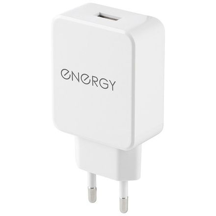 Сетевое зарядное устройство Energy ET-32, 2,1А, цвет - белый