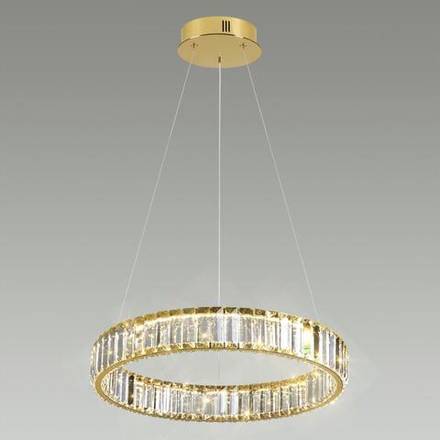 5015/30L L-VISION ODL23 605 золотой/прозрачный металл/хрусталь Люстра LED 30W 4000K 3000Лм VEKIA