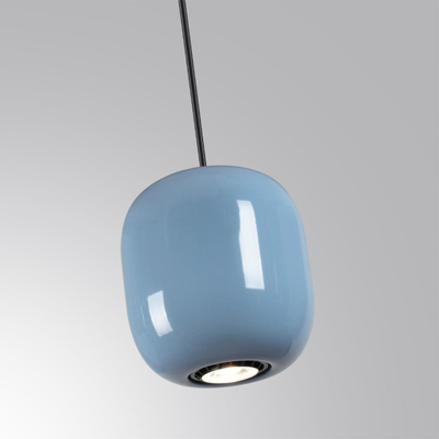 5053/1B PENDANT ODL24 375 черный/голубой/металл Подвес GU10 LED 4W OVALI