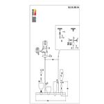 SL1119.203.04 Светильник подвесной ST-Luce Золотистый/Прозрачный E14 4*40W