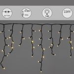 A-520 LED WW светодиодная "бахрома" 3x0.6м 140LED черный провод влагозащ., морозостойкий