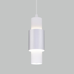 Подвесной светодиодный светильник 50204/1 LED белый/матовое серебро, LED
